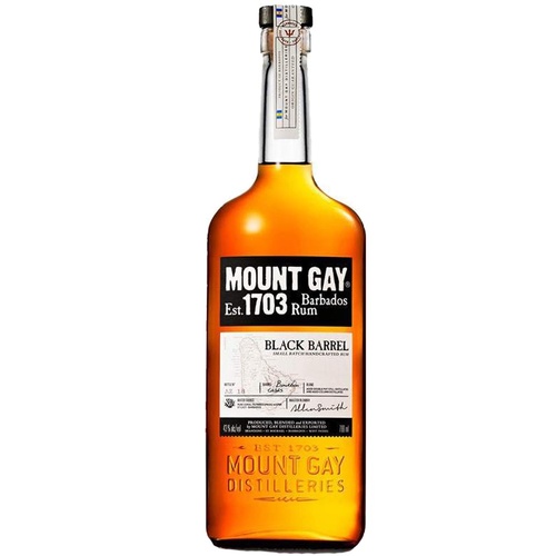 RHUM BARBADE MOUNT GAY BLACK BARREL 43% 70CL