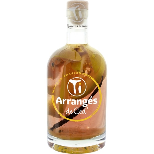 PUNCH AU RHUM ARRANGES DE CED' MANGUE PASSION 32% 70CL